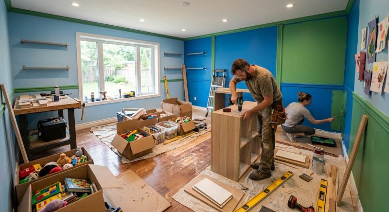 Rec Room Renovation in Denver County, CO