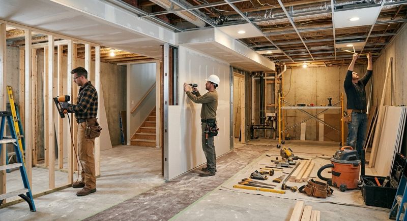 Finished Basement Renovation in Alpharetta, GA